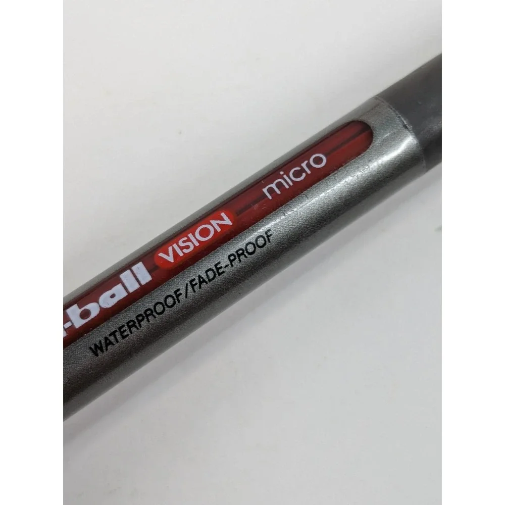 ALL RED INK LOT 7🚨Uni-ball Vision Micro Fine Point RollerBall Pen NeedleGrading